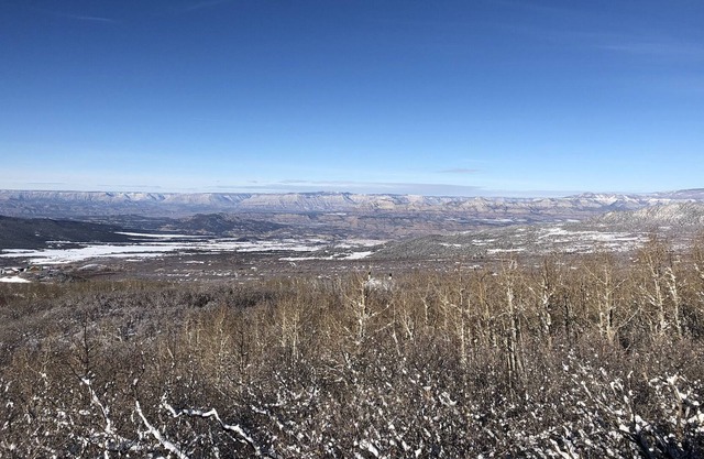 Staggering view from cozy cabin near Powderhorn Ski resort and the Grand Mesa!