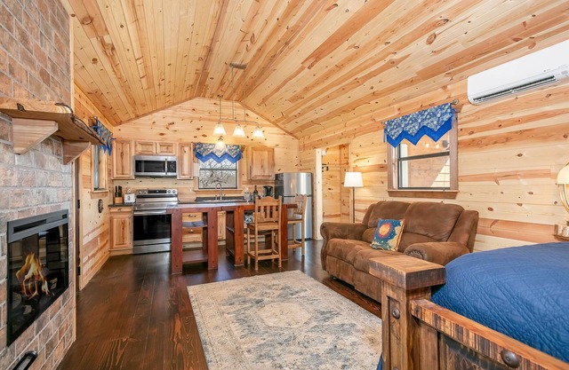 Starry Night | Romantic Hill Country Cabin, Hot Tub, Full Kitchen, Pet Friendly w/fee