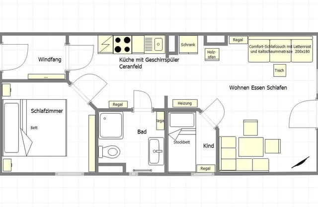 Staudi's ski hut vacation apartment Top4 in hut style directly on the slopes Stove