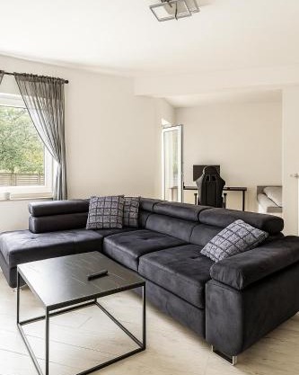 Stilvolles Apartment mit zwei Bädern Terrasse und Parkplatz nahe Rhein und Bonn Zentrum