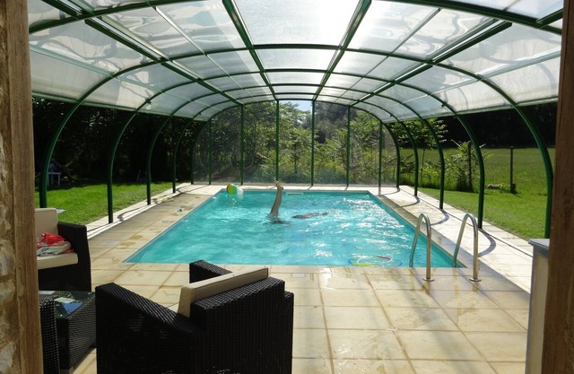 Stone house with private indoor swimming pool and sauna