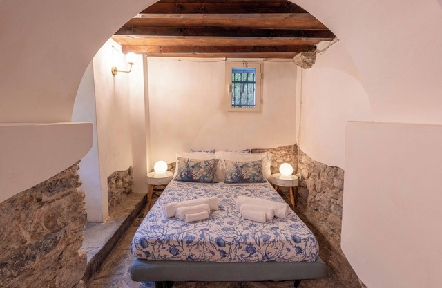 Stone house at the foot of the Cinque terre park.