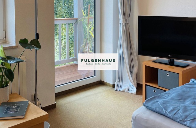 Studio Apartment 'Fewo Mohnrot - Fulgenhaus' with Balcony