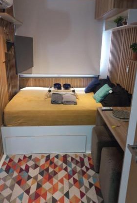 Studio aconchegante em frente a praia