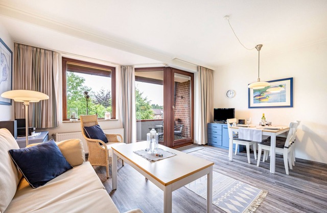 Studio Apartment “Bublitz” with Wi-Fi, Balcony, Sauna & Pool