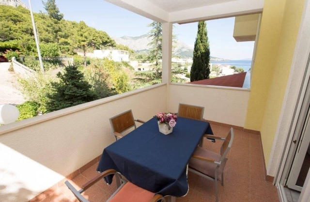 Studio apartment in Duće with Seaview, Balcony, Air condition, WIFI (132-7)
