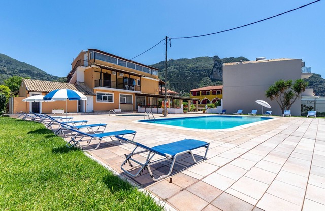Studio Apartment 'Mires House Side Ground Floor 3' with Shared Pool, Wi-Fi and Air Conditioning