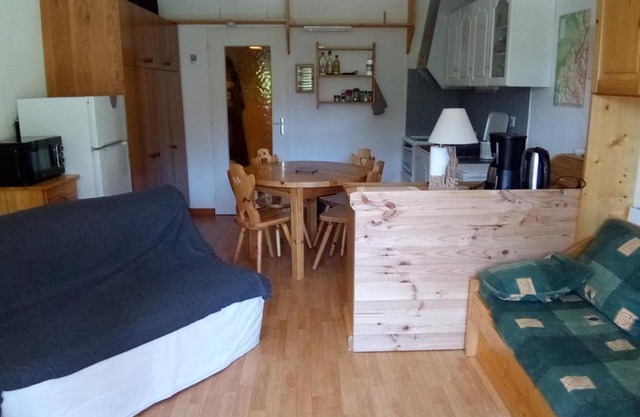 Studio cabine 28m² à Corrençon-en-Vercors, proche village, navettes, skis, nature, 4 pers, balcon - FR-1-515-140