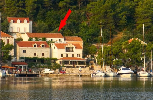 Studio flat with balcony and sea view Polače, Mljet (AS-16296-a)