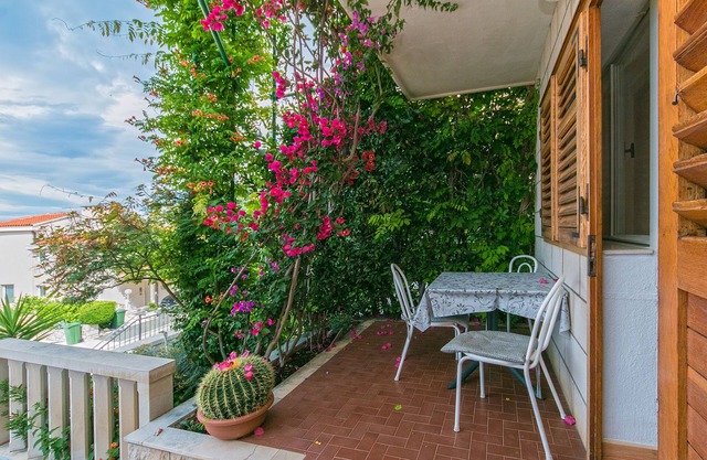 Studio flat with terrace and sea view Brela, Makarska (AS-2752-a)