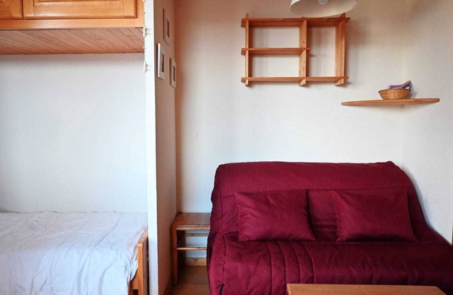 Studio for 4 in Vallandry center, near slopes, balcony with mountain view