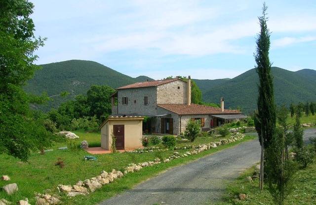 Studio in farmhouse sea and hills view