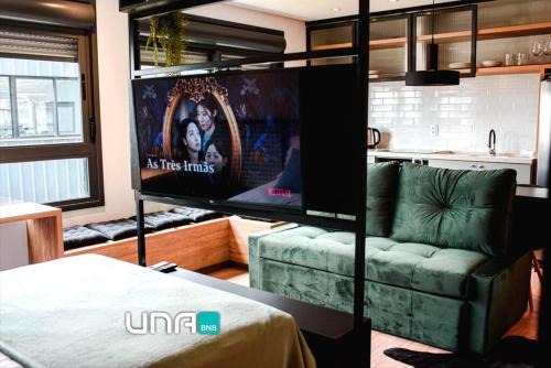 Studio incrível no Parque Una com vaga de garagem