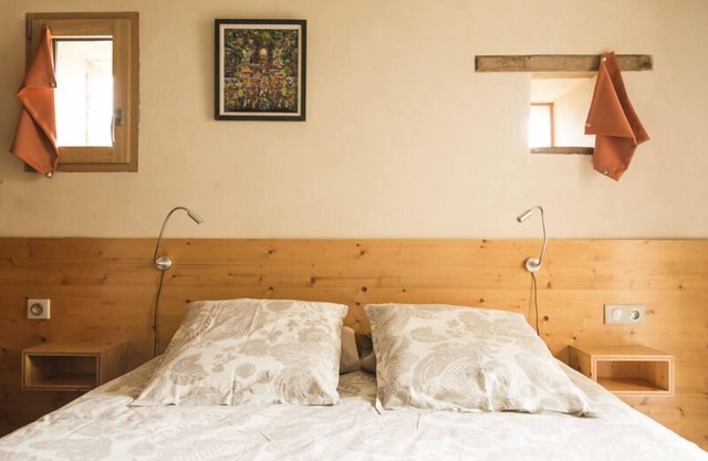 Studio Les Dunes, bedroom with bathroom