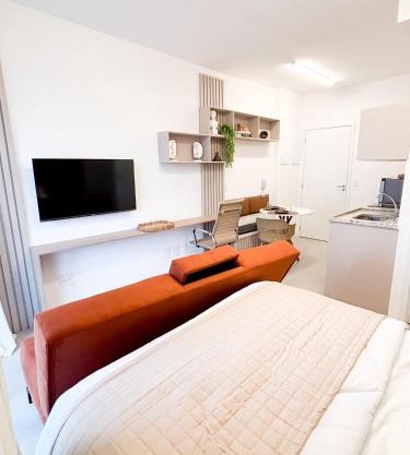 Studio Moderno com Rooftop & Piscina | Entre Vila Madalena e Pompeia