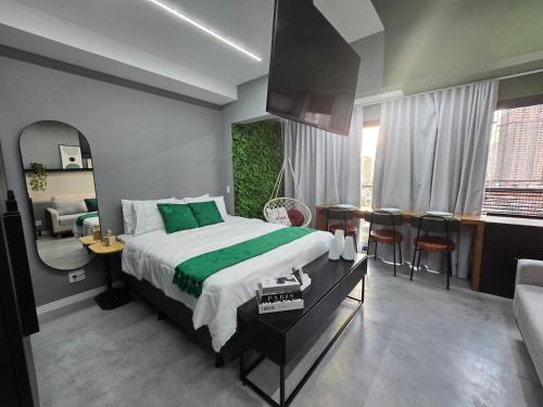 Studio moderno e com vista no Brooklin