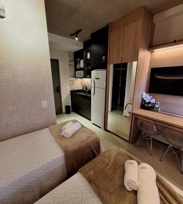 Studio próximo da Av Paulista com opção para 2 camas solteiro