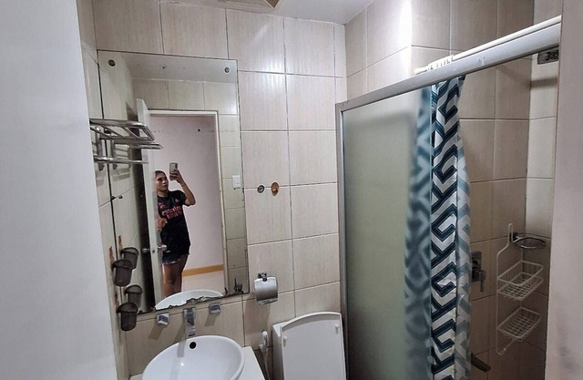 Studio Queen Bedroom on Birch Tower Malate, Manila with Balcony & Pool