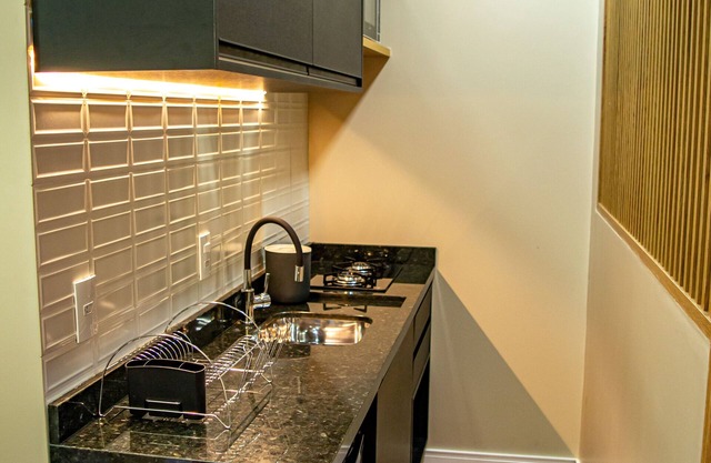 Studio with parking and balcony in the center of Foz