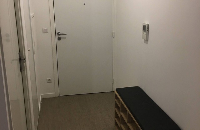 Studio with videophone and camera at the entrance