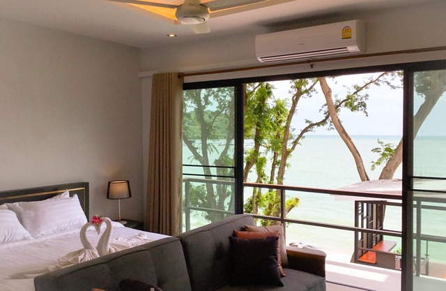 Stunning beachfront private pool villa