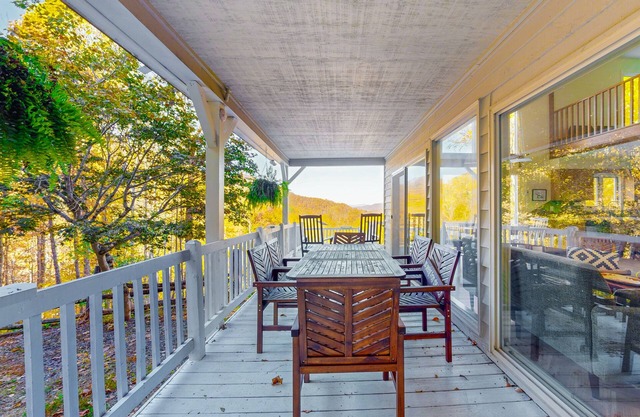Stunning house offers serene living with breathtaking mountain and sunset views.