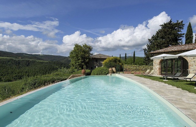 Stunning private villa for 25 people with A/C, private pool, WIFI, TV, panoramic view and parking