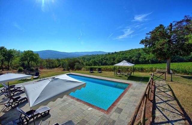 Stunning private villa with WIFI, private pool, TV, patio, pets allowed, panoramic view and park.