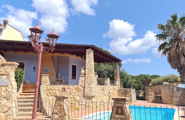 Stunning Villa with Private Pool & Sea View-South Sardinia, 500m to beach