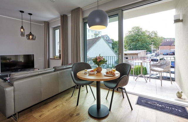 stylish apartment with large balcony - feel at home in the hist. center