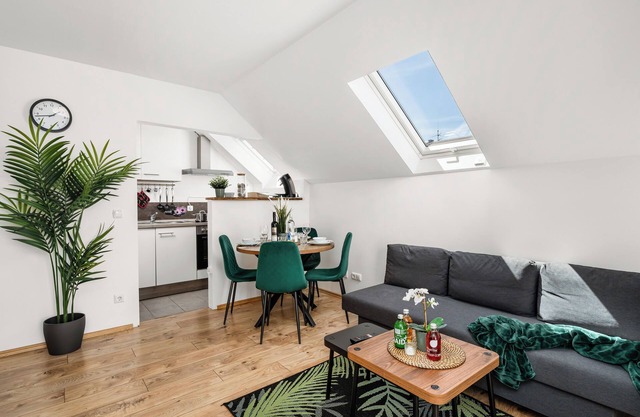 Stylish apartment with balcony and view over the old town in Herdecke