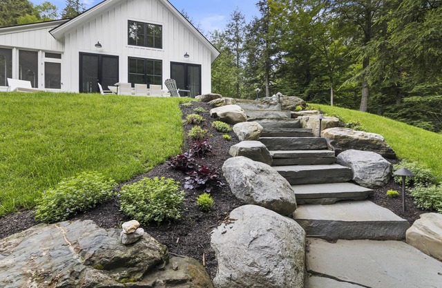 Summer in Stowe! Modern Stream side Home