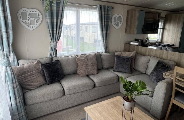Sun sea and sand at Whitley bay caravan park