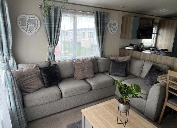 Sun sea and sand at Whitley bay caravan park