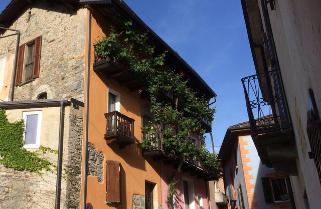 Sunny CORTILE-Apart, 4 pers, in historical building in Malcantone, Monte Lema