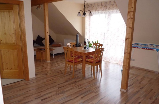 Sunny vacation apartment with French balcony