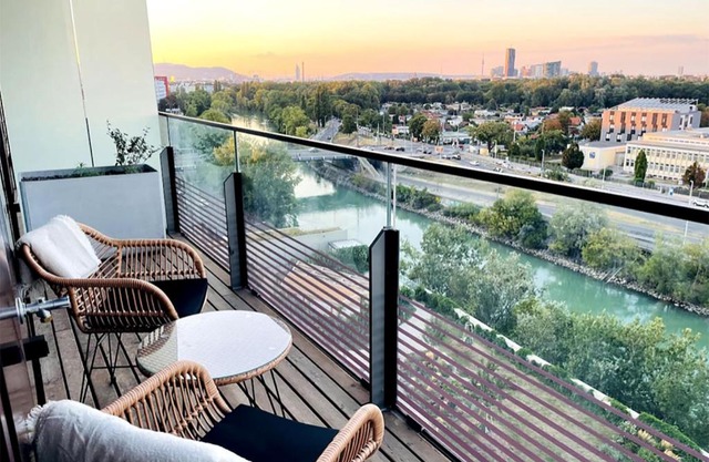 Sunrise above sky with ROOFTOP Pool