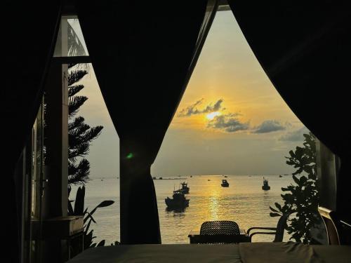 sunset beach house