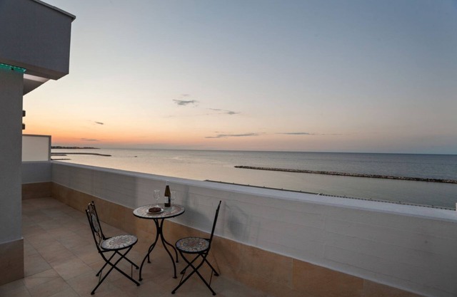 Sunset over the sea Bari Apartment in airport area