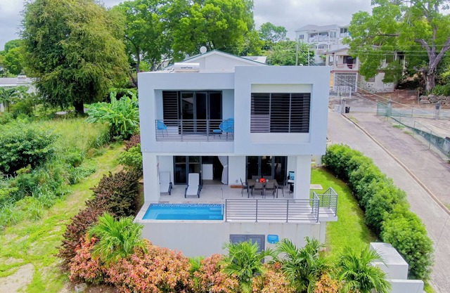 Sunset views by DanTopia Villa in Holetown's west coast. Private pool & parking!