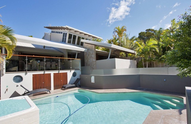 Sunshine Beach Retreat: Pool, Backyard