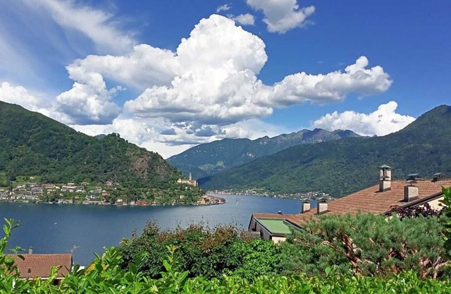 SUP APT rental with private beach at Lugano lake