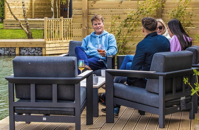 Superb bespoke lodge with four bedrooms sleeping up to ten people.