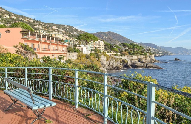 Surrounded by mountains and in the hinterland of Genoa, this cozy vacation apartment awaits you.