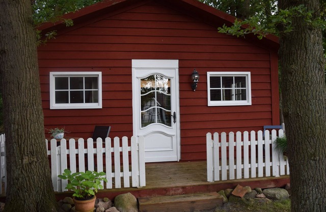 Sweden house in the idyllic grove in Menslage