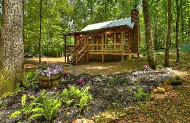 Sweet Serenity: Enchanting creek-front retreat, pet-friendly, with firepit, WiFi, excellent fishing, and scenic hiking trails for unforgettable tranquility