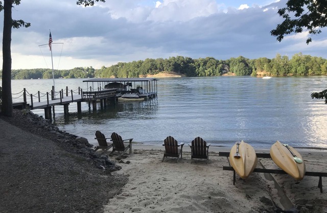 Swim, kayak or paddle board from our Beach!