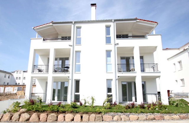 Terrace, free use of the AHOI adventure pool and sauna - Villa Antje FeWo 04
