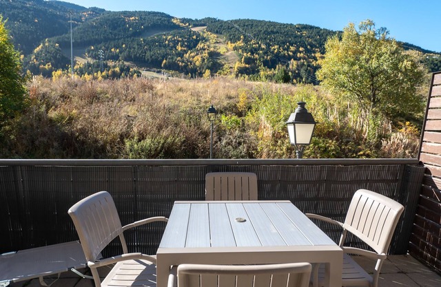 Terrace with mountain views