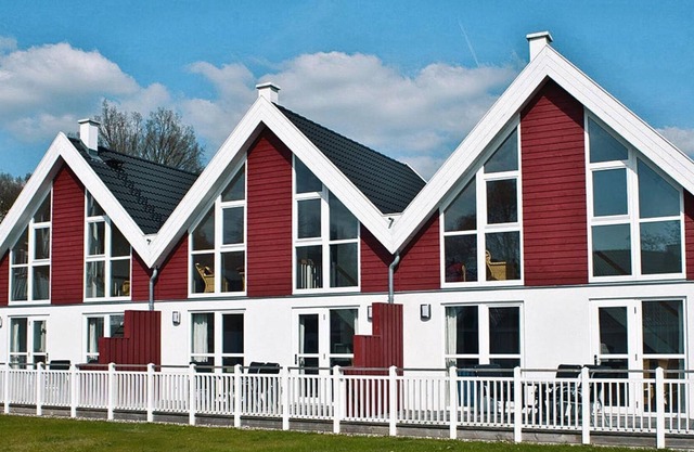 Terraced houses in the Bad Saarow Castle Park, Bad Saarow